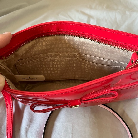 Kate Spade red purse with bow - Picture 3 of 3